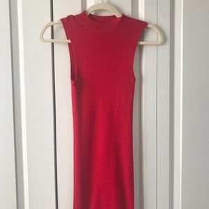 Forever 21 ribbed mock neck bodycon dress